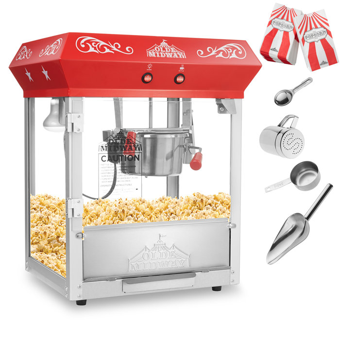 Olde Midway Tabletop Popcorn Machine Wayfair